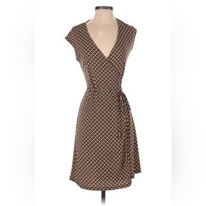 Michael Michael Kors Sleeveless Wrap Dress – Chain Print